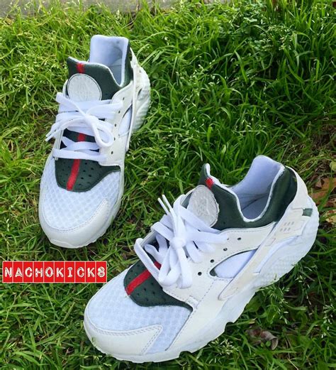 white custom gucci huaraches|authentic gucci shoes for sale.